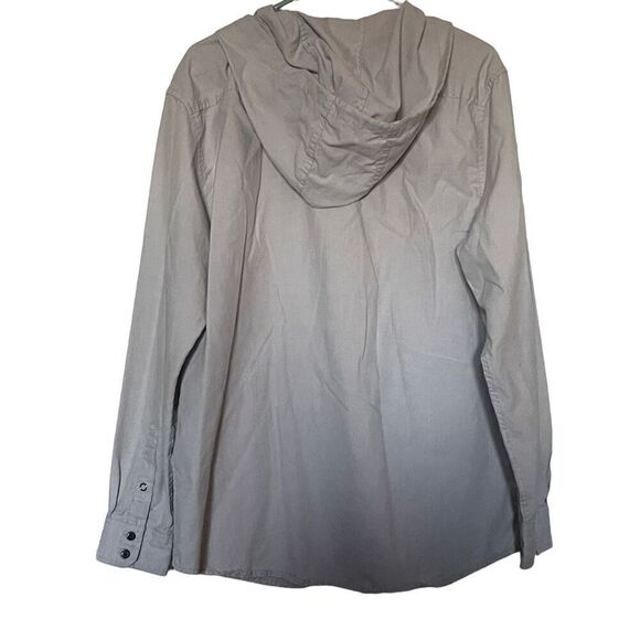 Dravus Mens Grey Paramount Quality Casual Hooded Kangaroo Pocket Jacket Large - Picture 2 of 12